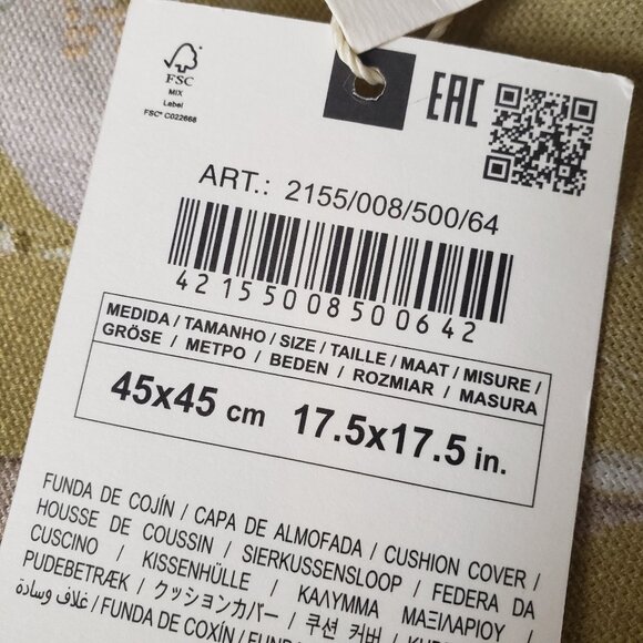 Set of 2 Sage Pink Blue Pastel Nuetral Linen Look Floral Botanical Pillowcases - Picture 9 of 11